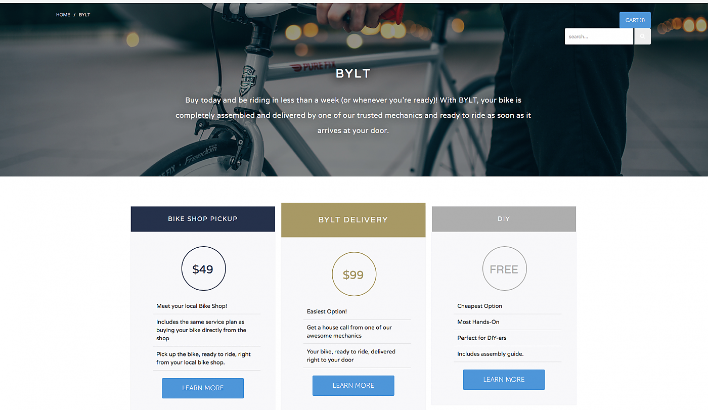 Get a online bike delivered